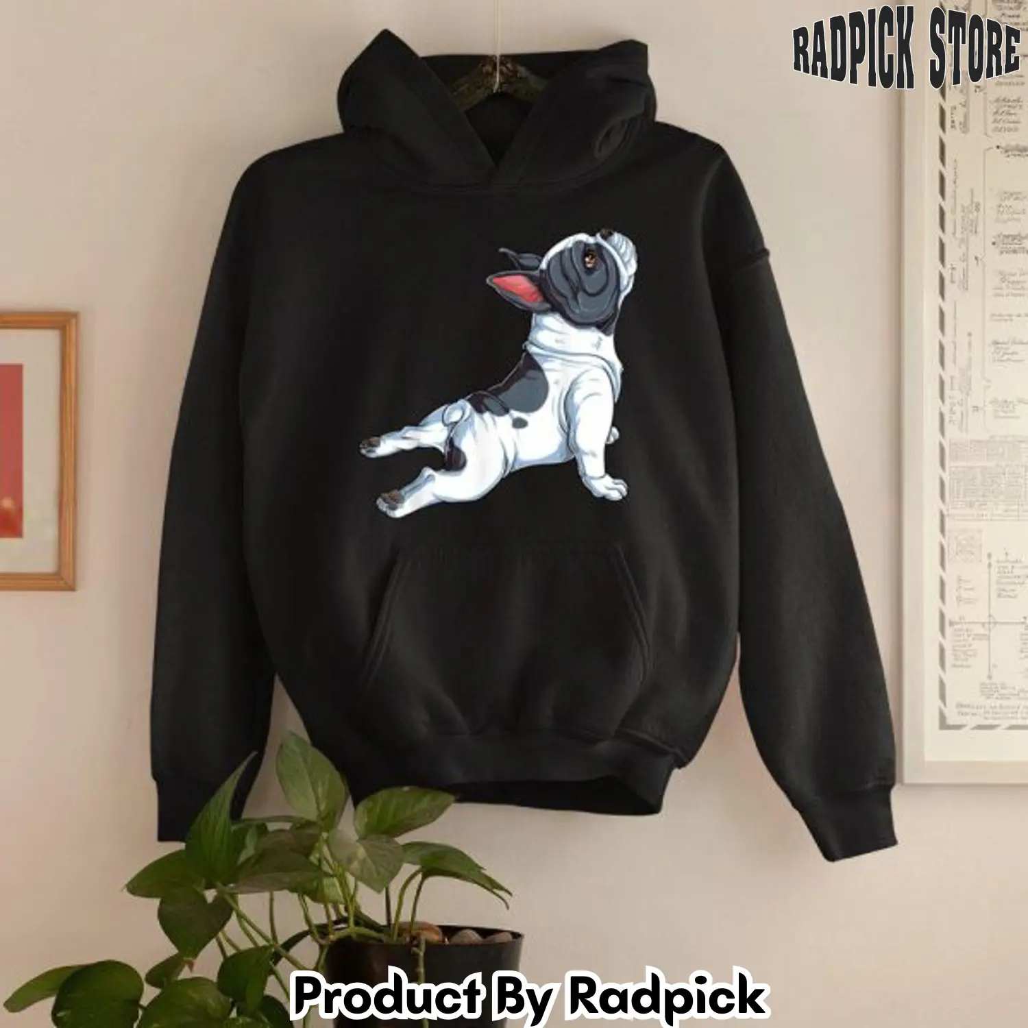 French bulldog yoga namaste 2d hoodie rp5541129